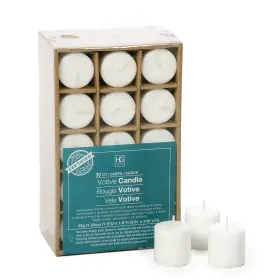8541845342 HOSLEY Set Unscented Votive Candles Pack Clean