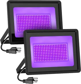 BL300 HWAYSOUL Pack Led Blacklight Flood Light Plug Waterpro
