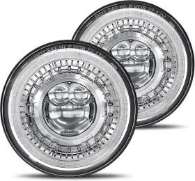 HWRLH06C HWSTAR Bright Anti Glare Halo Led Headlight Round