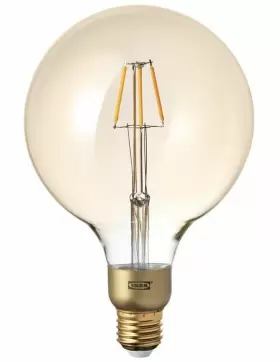 103.450.11 IKEA Lunnom Led Bulb Globe Amber Glass Kelv #2