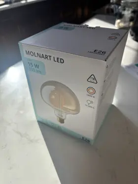 105.848.79 IKEA Molnart Led Bulb Globe Glass
