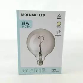 405.134.80 IKEA Molnart Led Bulb Globe Glass Spiral Design #2