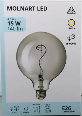 LED2029G4 IKEA Molnart Led Bulb