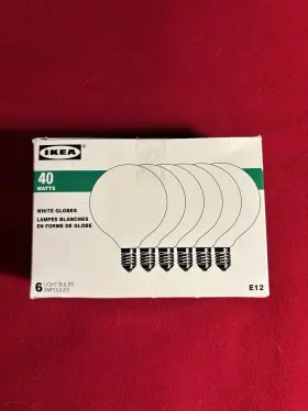 X05277 IKEA Globe Light Bulbs Nos School