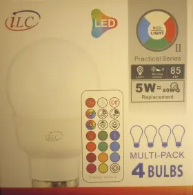 US-WW-RGB-3W-E26 ILC Pack Led Light Bulb Changing Dimming #2