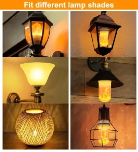 GPCT1248 IMOUNTEK Led Flame Light Bulbs Flickering Base Fire #3