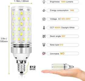 613965268295 INSHAREPLUS Led Bulbs Pack Candelabra Light #2