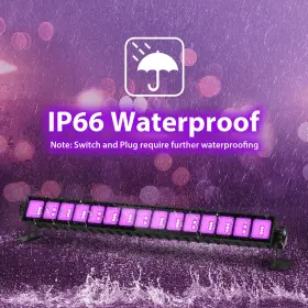 732688956422 ISUERFY Pack Waterproof Led Light Bar Blacklight #2
