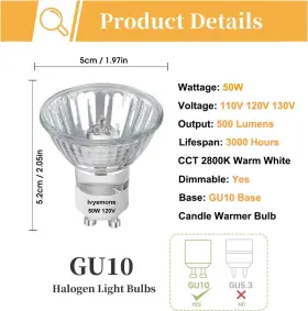 618087191353 IVYEMONS Bulb High Dimmable Base #2