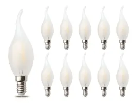6W-N-E12-10 JCKING Pack Ac Led Filament Light Bulb Frosted