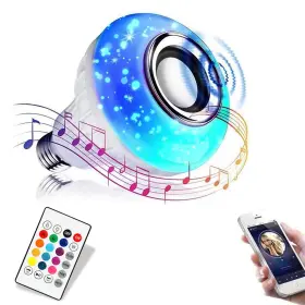 DREW1901 JETENCN Led Light Bulb Bluetooth Speaker Remote Cha