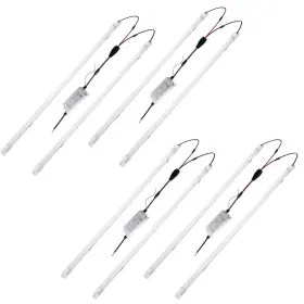 Jimwhen 655036556818 4 Pack Led Troffer 2x4 Ft Retrofit Kit Magnetic 36w 240w Equiv