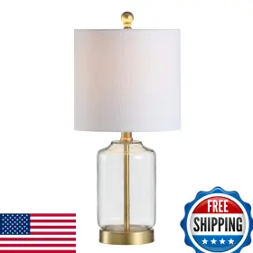 B07RLM2N2W JONATHAN Y Glam Glass Table Lamp Bedside