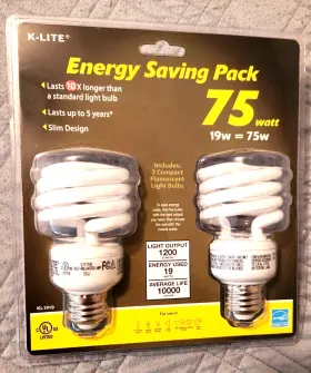 602846805728 K-LITE Energy Twister Light Bulbs