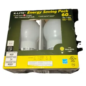 KL8820 K-LITE Light Bulbs Energy Start
