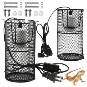 B0F8TW8ZZ9 KATHSON Reptile Heat Lamp Guard Anti Scald Mesh
