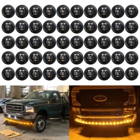 YX-029A-50 KEING Trailer Lights Smoked Lens Amber Led Marke