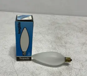 25TCFR KENRAD Longlife Torpedo Candelabra Light Bulb