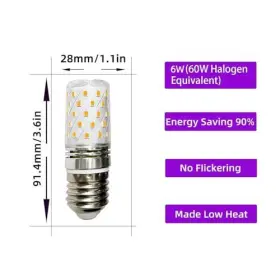 LIEDY48815 KEWEI Pack Led Light Bulbs Dimmable Halogen Edison #3