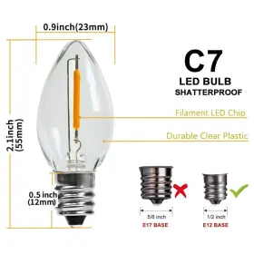 970667733723 KGC Led Christmas Light Bulb Base Waterproof #2