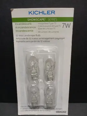 12209 KICHLER Showscape Wedge Base Light Bulbs Pack