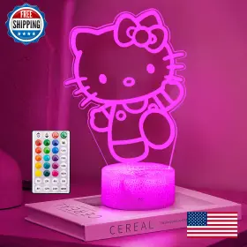 B0F6N5KJ78 KIEAL Anime Cartoon Night Light Lamp Remote