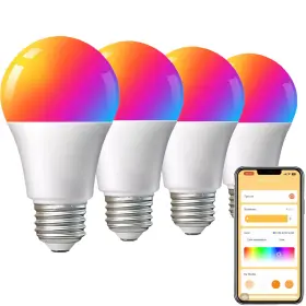 262CJHKL2P KINEGENG Pack Led Smart Light Bulbs Dimmable