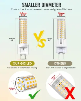 KLL-0966-WWX4-US-FBS KLARLIGHT Led Light Bulb Pin Base Corn #2