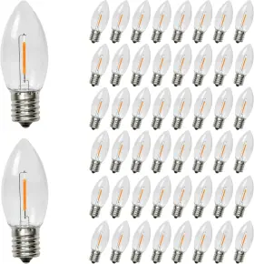 LED-C9C KLY Pack Christmas Light Bulb Shatterproof