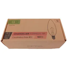 K20740 KOR Pack Chandelier Torpedo Tip Light Bulbs