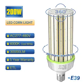 NGWL-120W14S KUKUPPO Pack Led Corn Light Bulb High Bay #2