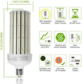 NGWL-160W16SH KUKUPPO Etl Led Corn Light Bulb Parking Highbay #3