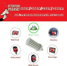NGWL-200W14S KUKUPPO Corn Led Light Bulb Area Garage Lighting #2