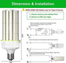 NGWL-250W14S KUKUPPO Led Bulb Corn Light High Bay Lighting #3