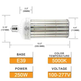 NGWL-250W16S KUKUPPO Led Corn Light Bulbs High Bay Base #3