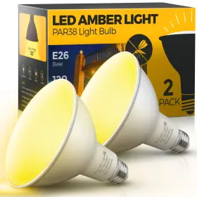 LS-P020YE-E26-2 L-LOHAS LED Bug Light Bulbs Flood Outside