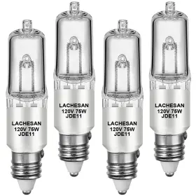 Lachesan E11-4-75w Jde11 120v 75w 55mm E11 Halogen Bulb Replacement Led T4 M