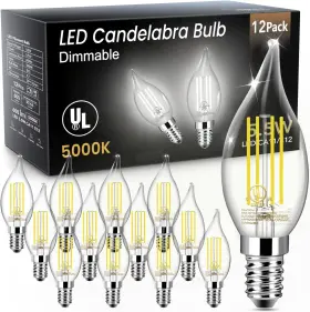 C11NDBUS-12P LED Candelabra Bulb Dimmable Chandelier Light