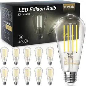 705353243226 LED Pack Base Edison Light Bulbs Dimmable