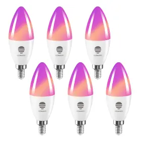 LM-SM-B11E12-6W-6P LEDMUNDO Smart Light Bulbs Wifi Candle Led