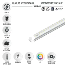 WEN-4FT-INT-30W-V-6500-C.1PK LEDMYPLACE Com Integrated Led #2