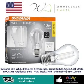 42250 LEDVANCE Sylvania Led Filament Refrigerator Light Bulb
