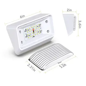 630991282316 LEISURE LED Rv Exterior Porch Utility Light Fo #2