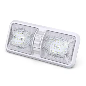 DOUBLE-48-NW LED Leisure Cw Pack Rv Ceiling Dome Light Switch #3