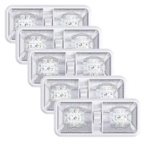 DOUBLE-48-NW LED Leisure Cw Pack Rv Ceiling Dome Light Switch