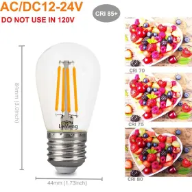739515085041 LEMENG Led Light Bulb Edison Filament Ac Voltage #2