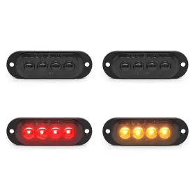 KD-B002-RY-4 LENJIEMT Amber Trailer Marker Indicator Light