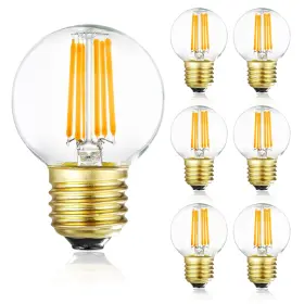 G-G50-6W-3000K-6P LEOOLS Dimmable Led Bulbs Edison Pack