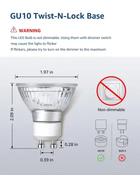 894495041855 LEPRO Led Light Dimmable Bulb Recessed Recess #3