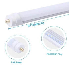 FA8-45-FR-5000K25 LIGHEART Light Led Tube Single Pin #2